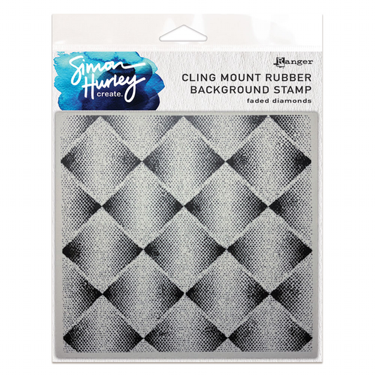 Ranger Simon Hurley create. Background Stamp (6" x 6") Faded Diamonds