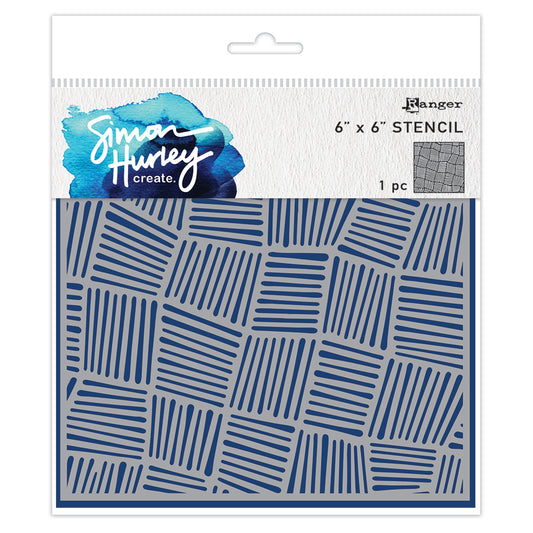 Ranger Simon Hurley create. 6x6" Stencil - Intertwined