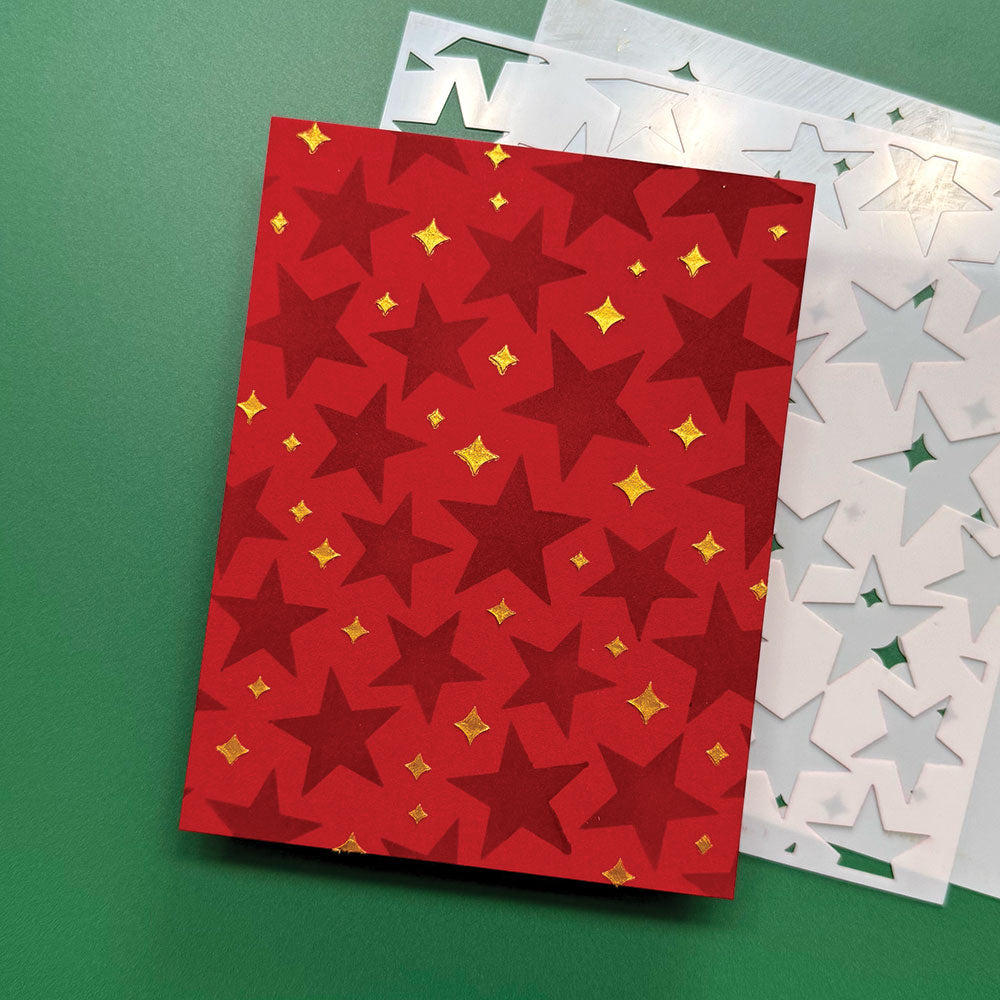Ranger Simon Hurley create. Layering Stencils - Sparkling Stars (2 Pcs)