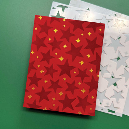 Ranger Simon Hurley create. Layering Stencils - Sparkling Stars (2 Pcs)