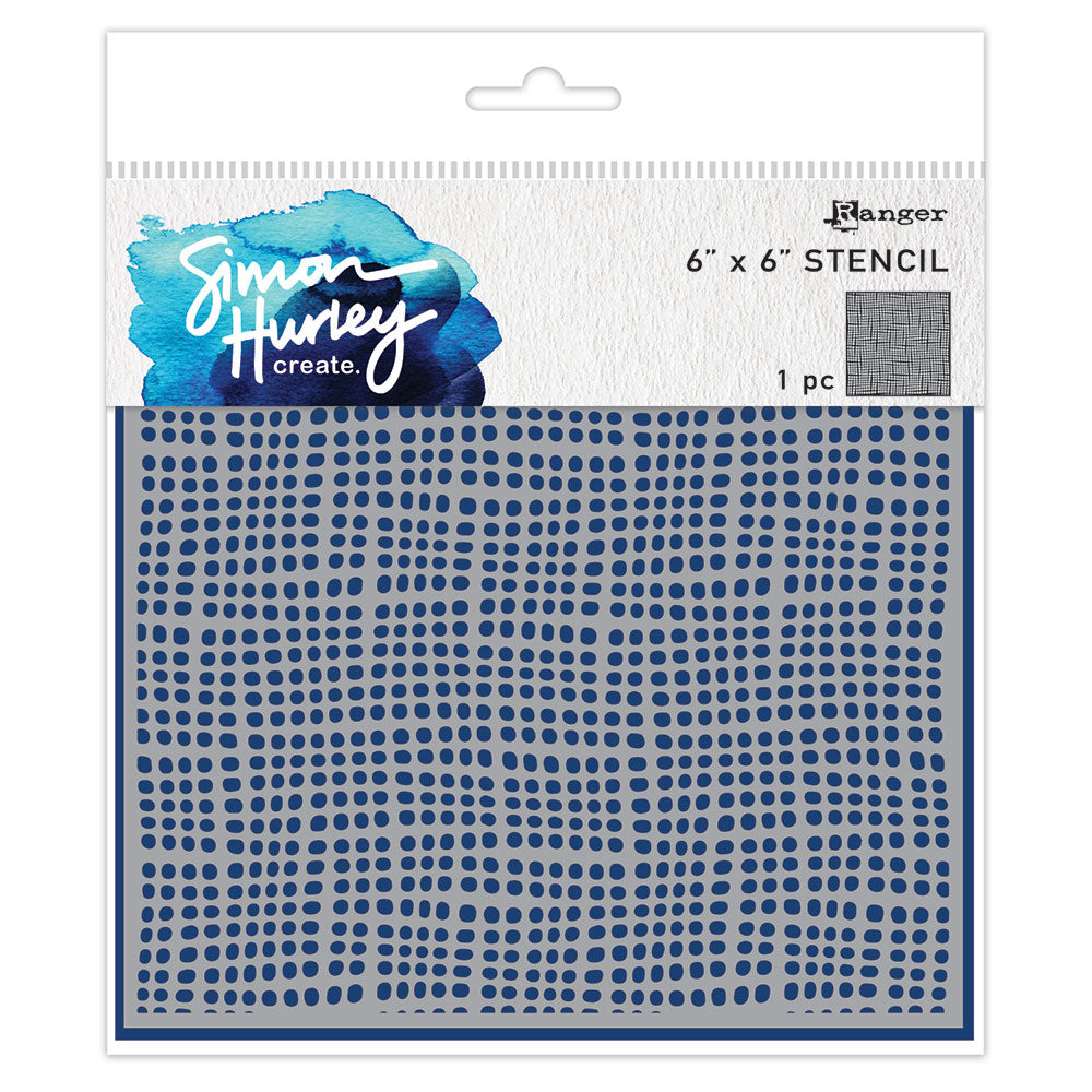 Ranger Simon Hurley create. 6x6" Stencil - Bubbly