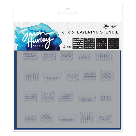 Ranger Simon Hurley create. Stencils - Gifted (4 Pieces)