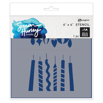 Ranger Simon Hurley create. Stencils - Bold Candles (1 piece)