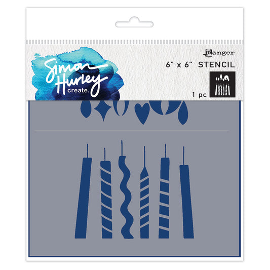 Ranger Simon Hurley create. Stencils - Bold Candles (1 piece)