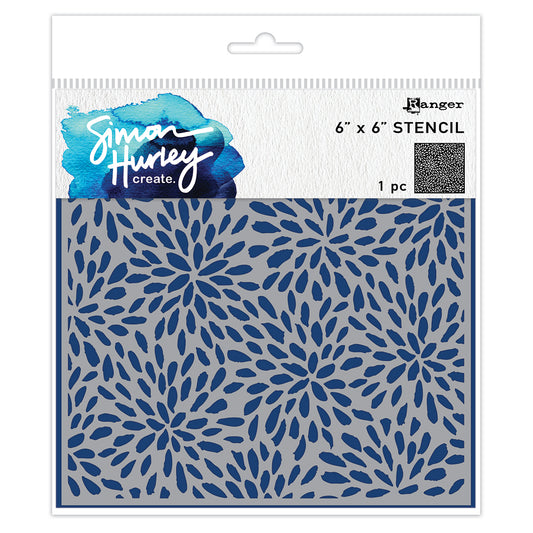 Ranger Simon Hurley create. Stencil - Painted Petals (1 piece)