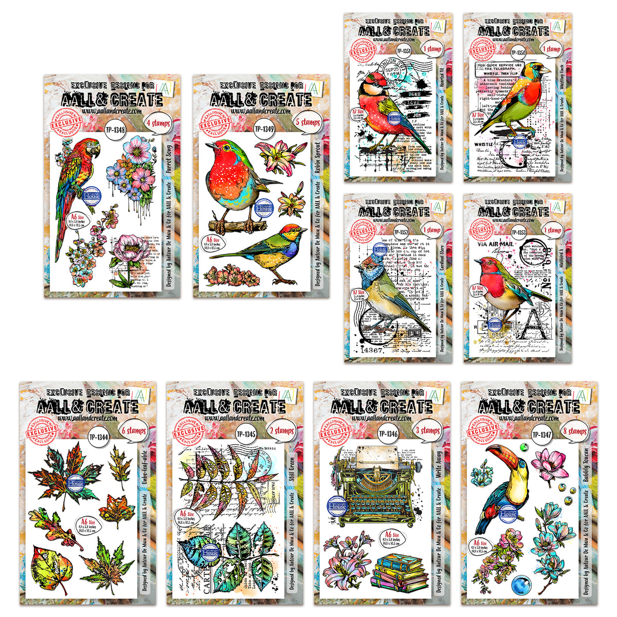 Autour de Mwa Hearted Nature Stamp Bundle