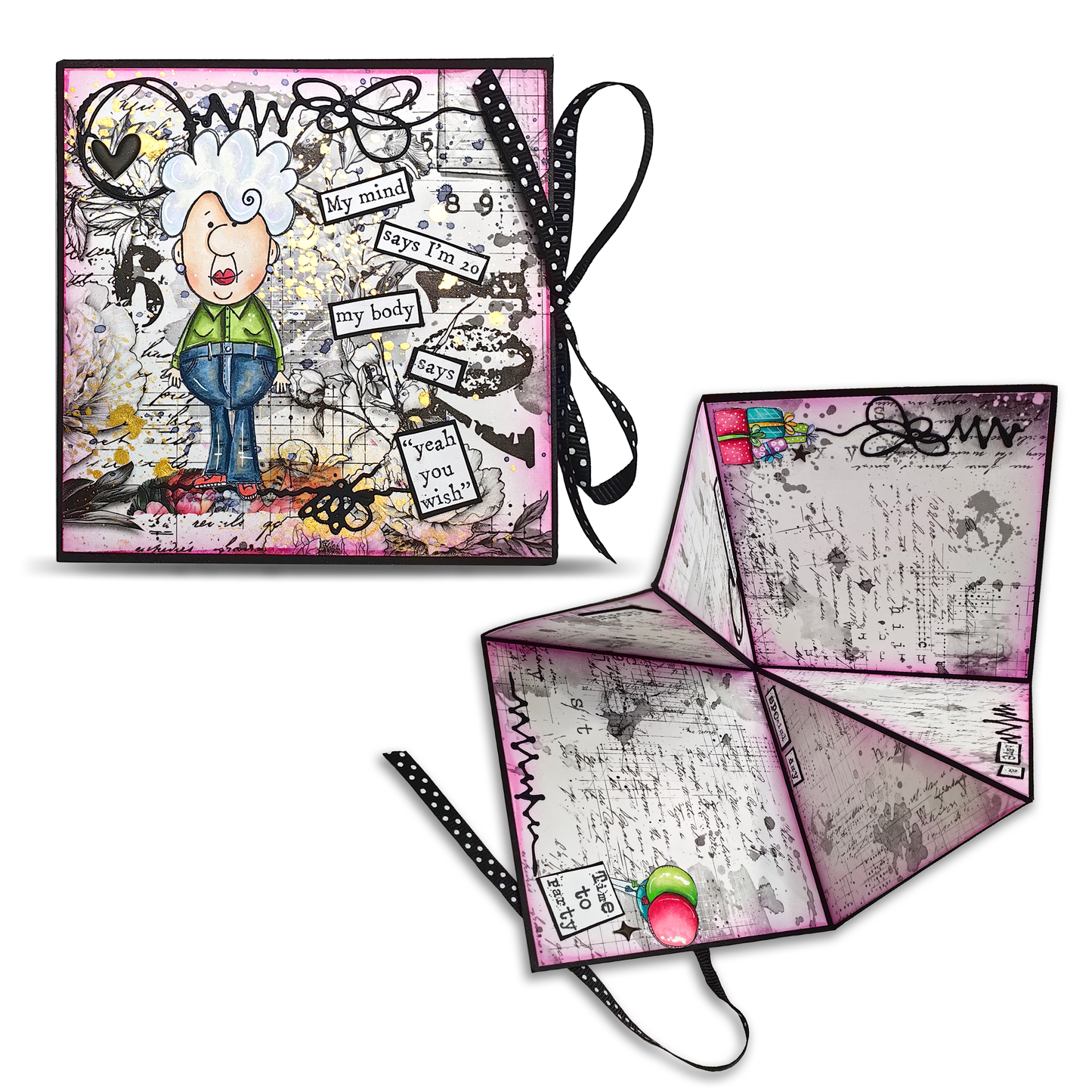 Inkblot Meadow Design Paper & Pollen Drift Ephemera Bundle