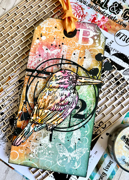 TP-710 - A5 Clear Stamp Set - Perched Among Petals