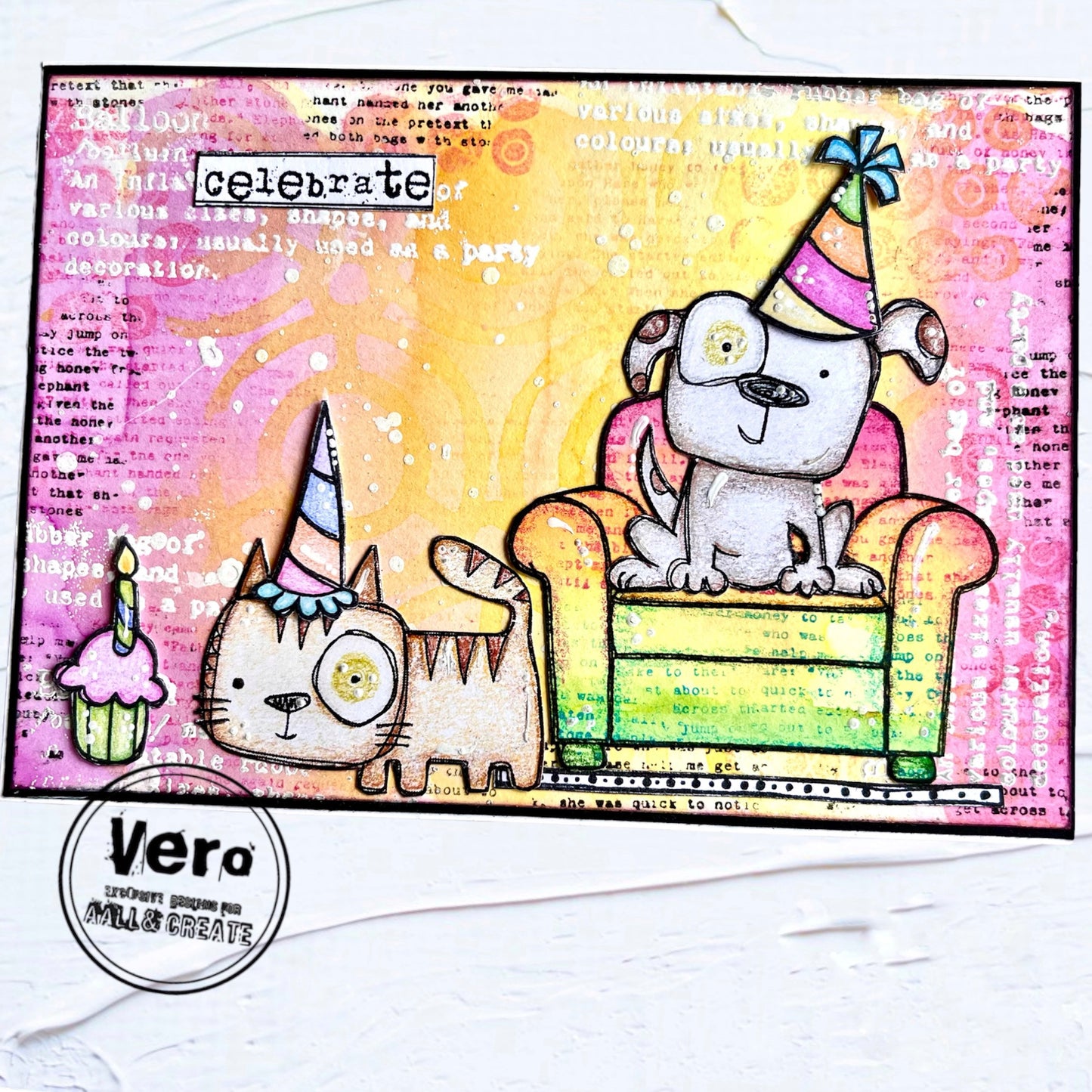 TP-966 - A7 Stamp Set - Purrfect Birthday