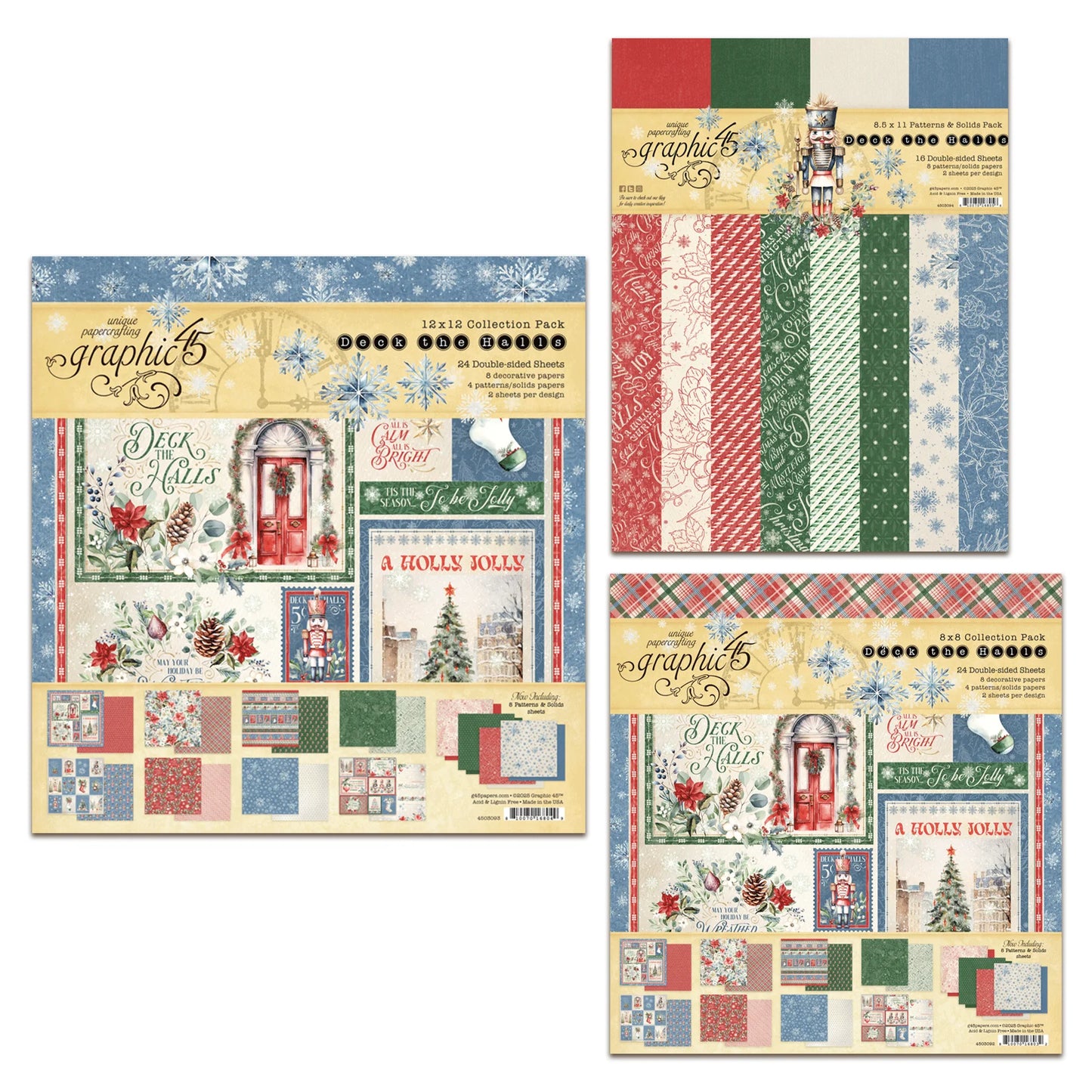 Graphic 45 Deck the Halls Paper Bundle