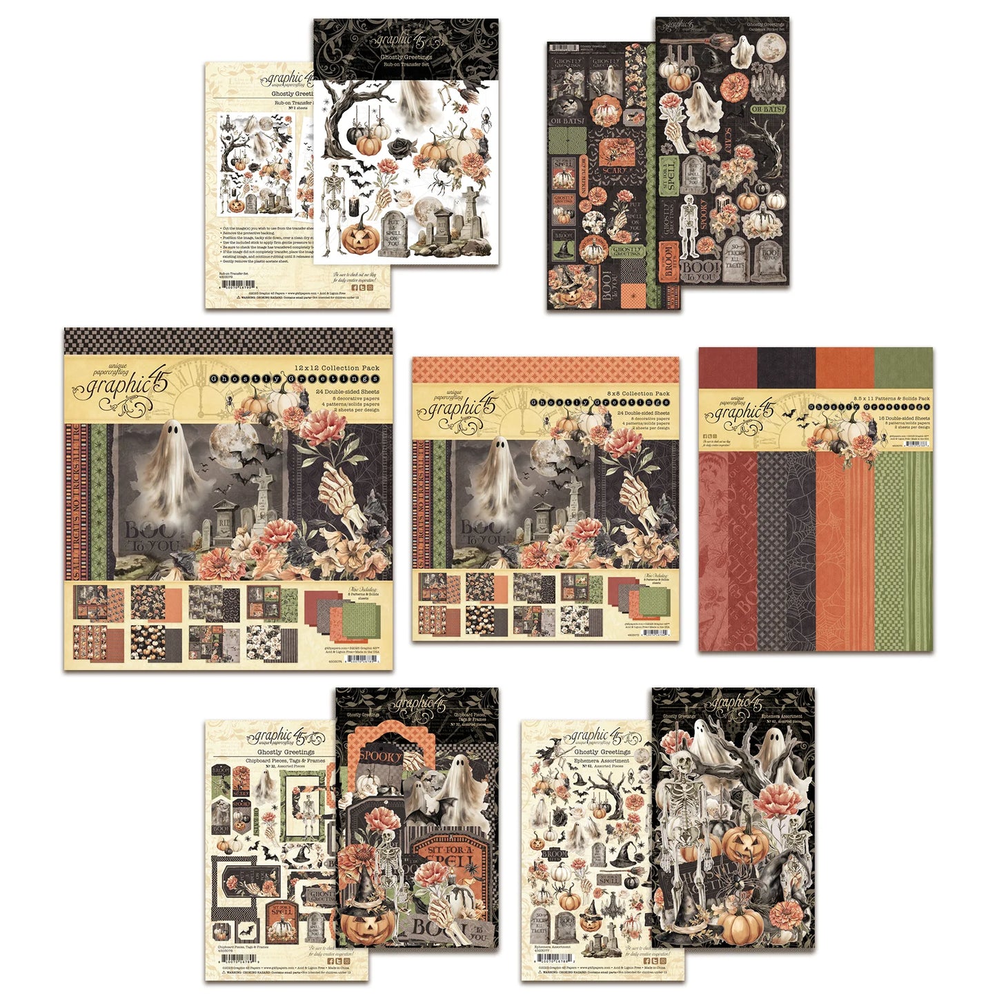 Graphic 45 Ghostly Greetings Complete Collection