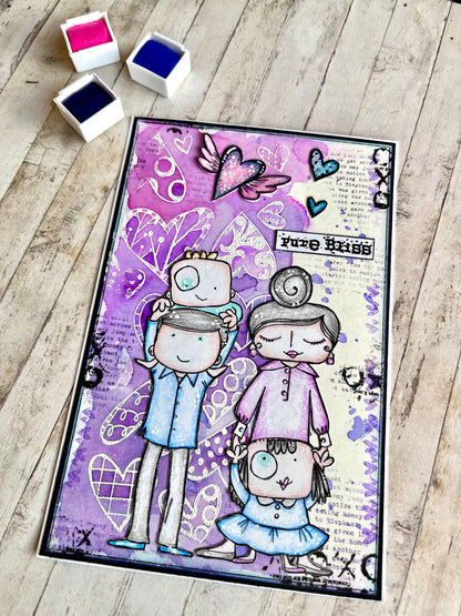 #934 - A7 Stamp Set - Mother Daughter