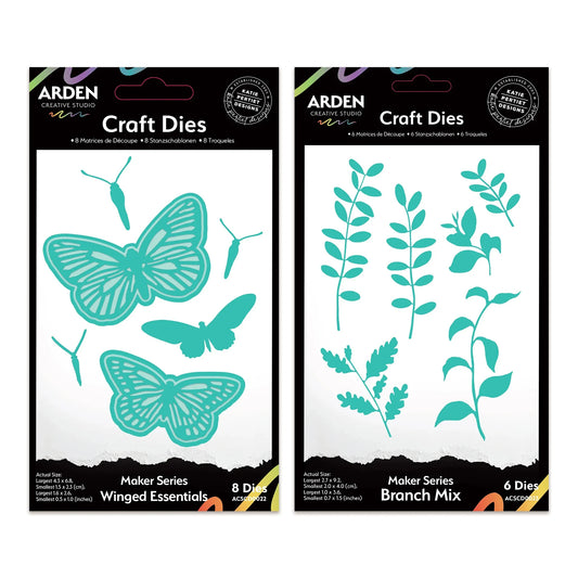 Arden Creative Studio Maker Series Die Bundle - Winged Essentials & Branch Mix