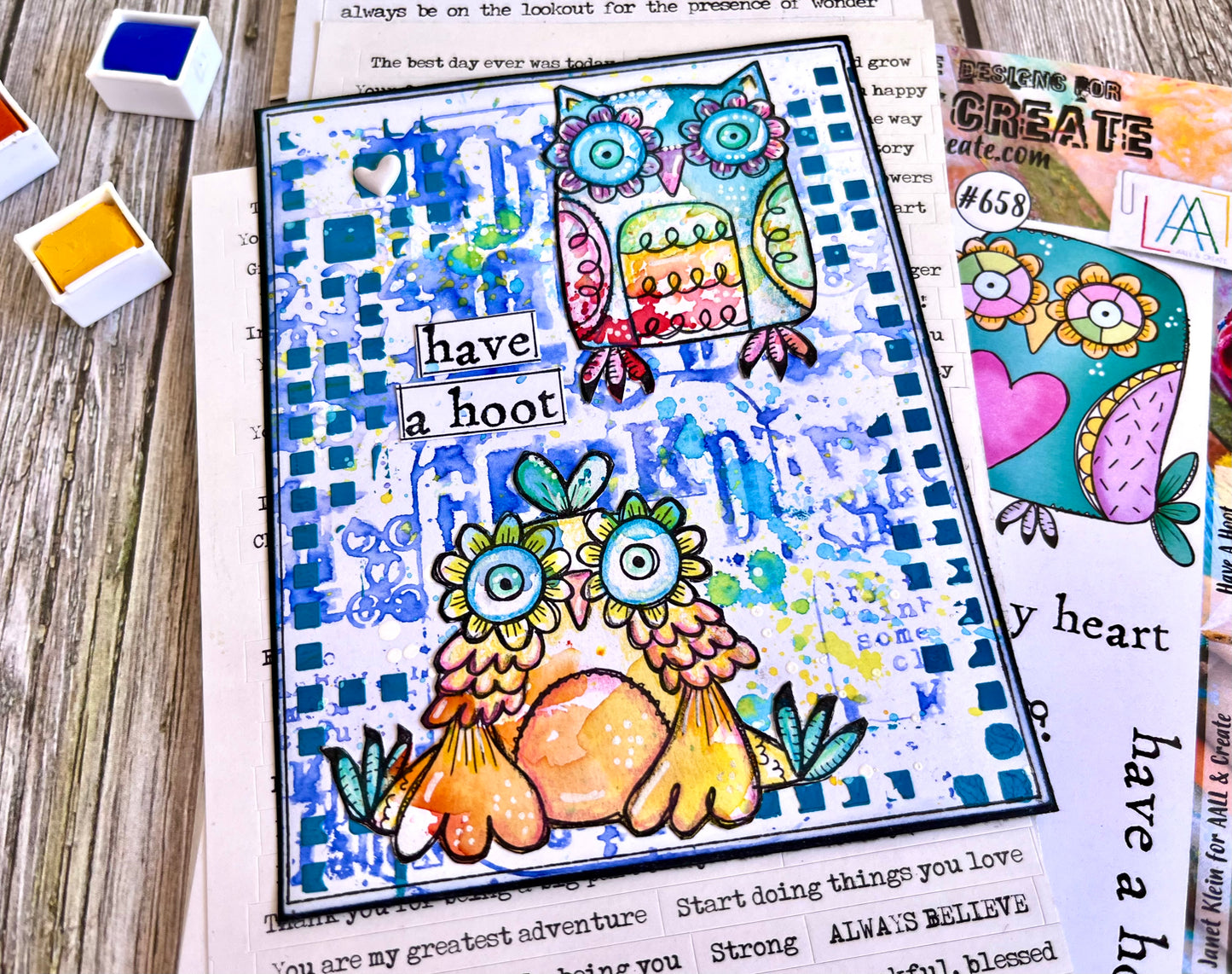 #658 - A6 Clear Stamp Set - Have A Hoot