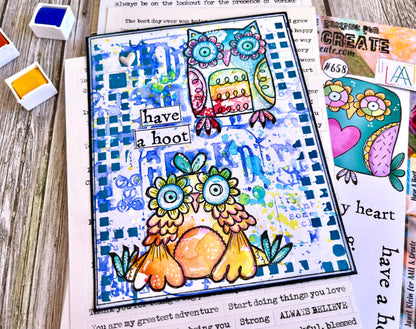 #658 - A6 Clear Stamp Set - Have A Hoot