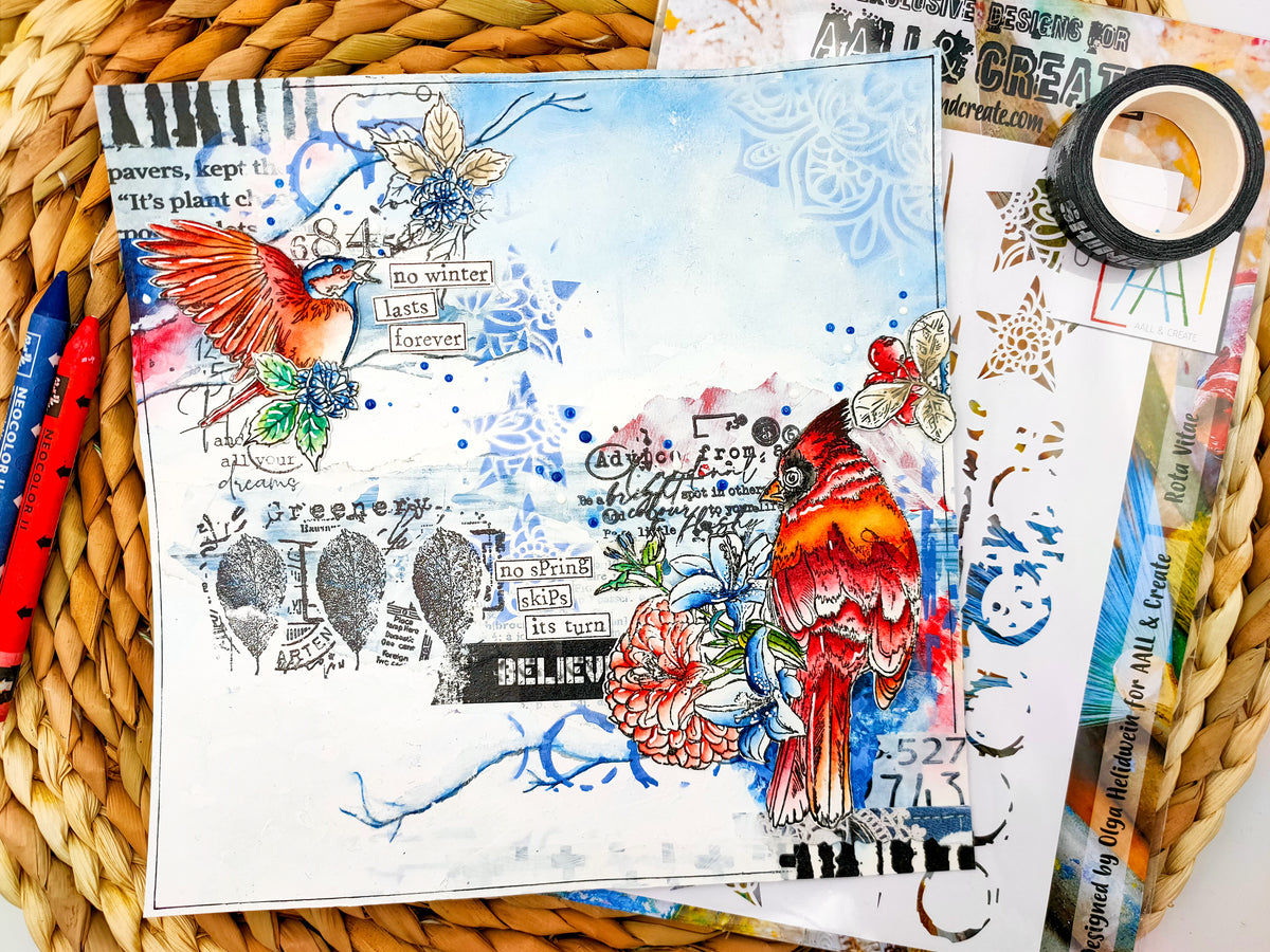 TP-744 - A5 Clear Stamp Set - Be A Little Flashy