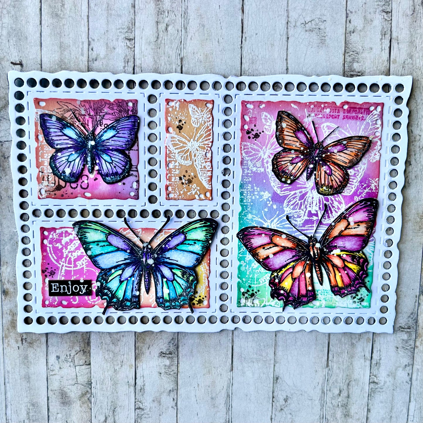 #1252 - A6 Stamp Set - Tangerine Wings