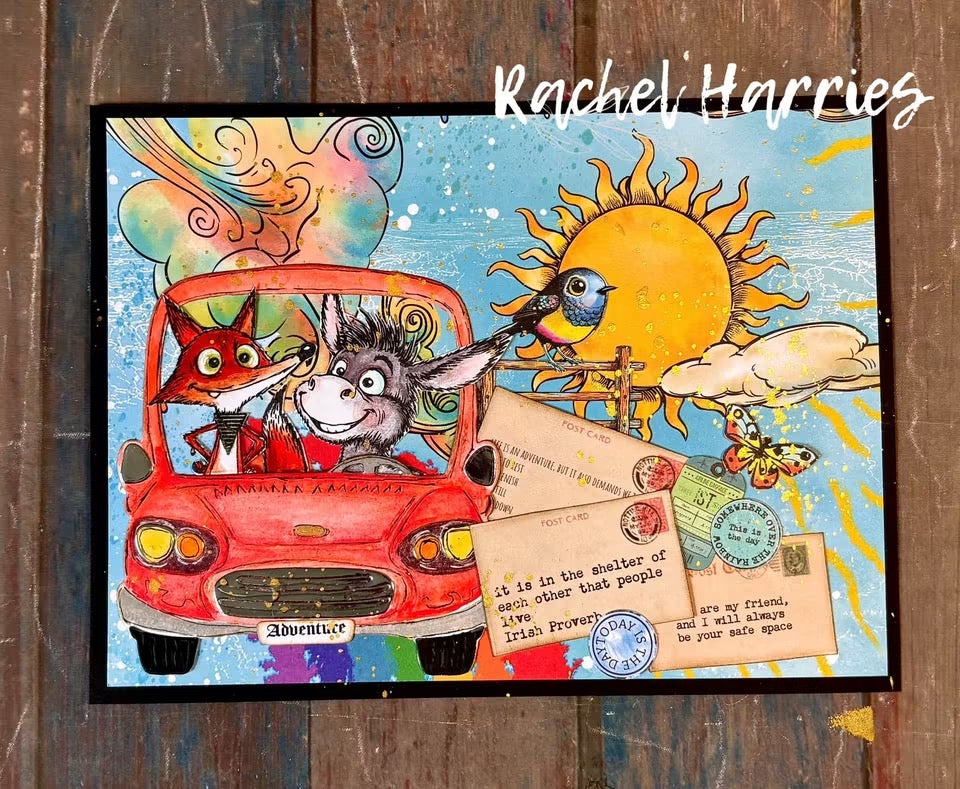 Creative Ember Designs Go Kick - A6 Stamp Set