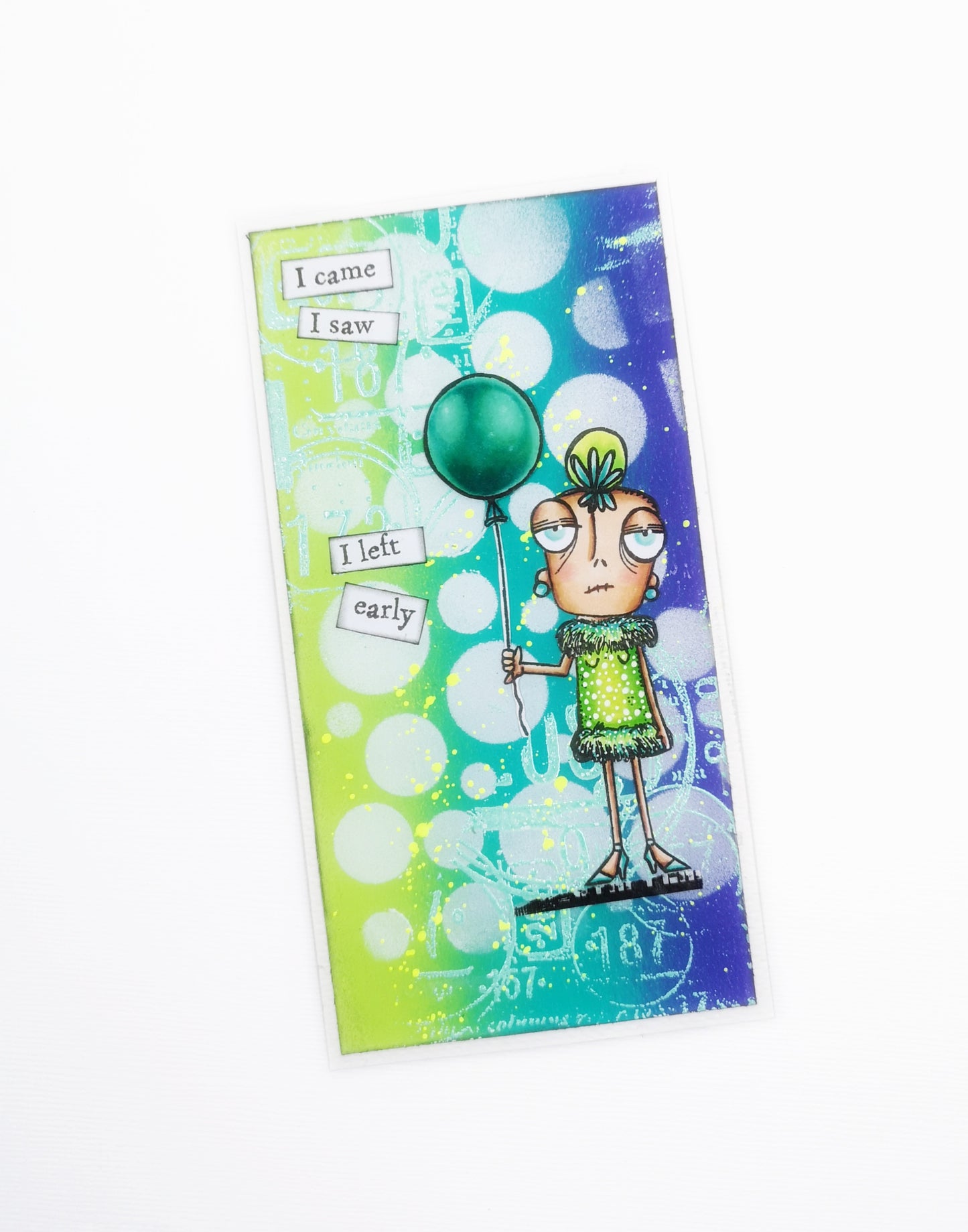 #783 - A7 Clear Stamp Set - Party Time Dee