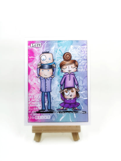 #934 - A7 Stamp Set - Mother Daughter