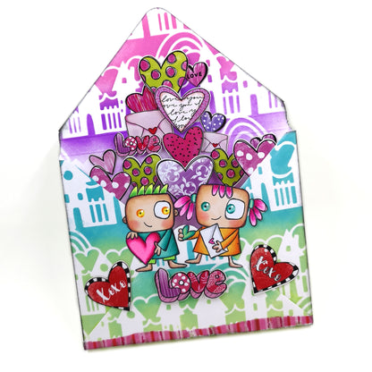 #189 - 6"x6" Stencil - Rainbow Lane