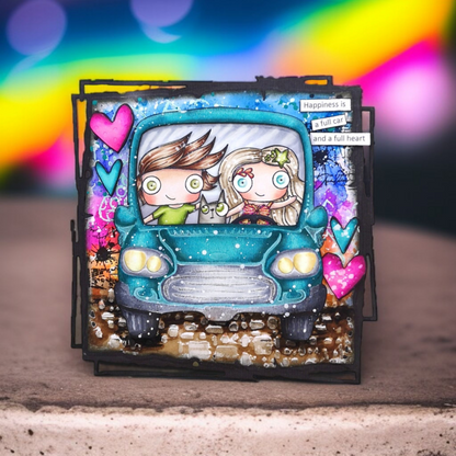#940 - A6 Stamp Set - Heart Collage