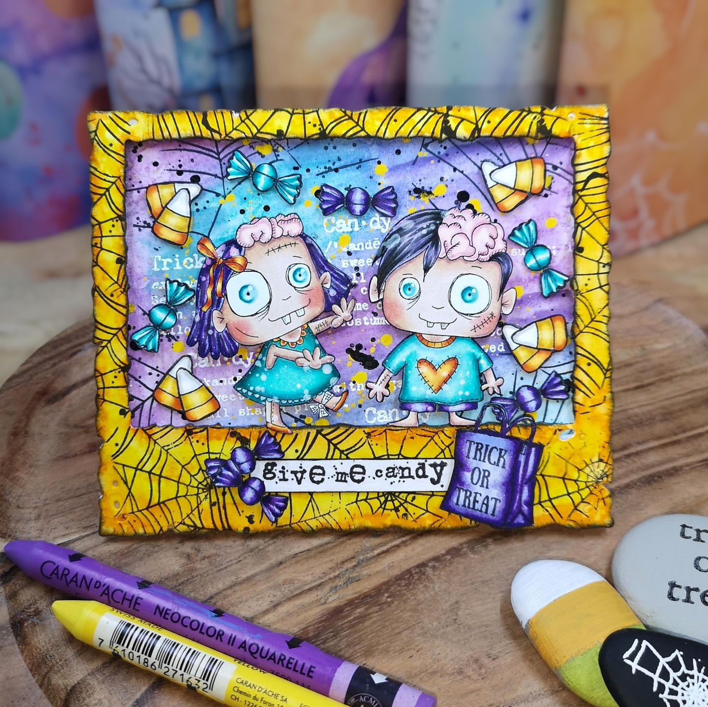 #TP-1293 - A7 Stamp Set - Brainy and Cute