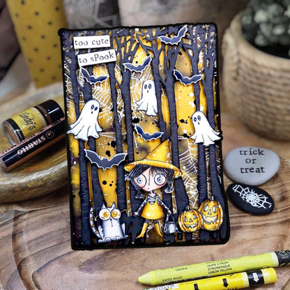 #TP-1296 - A7 Stamp Set - Too Cute Spook