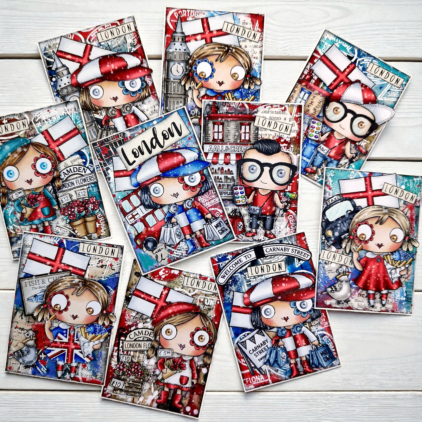 #TP-1324 - A7 Stamp Set - Carnaby Street