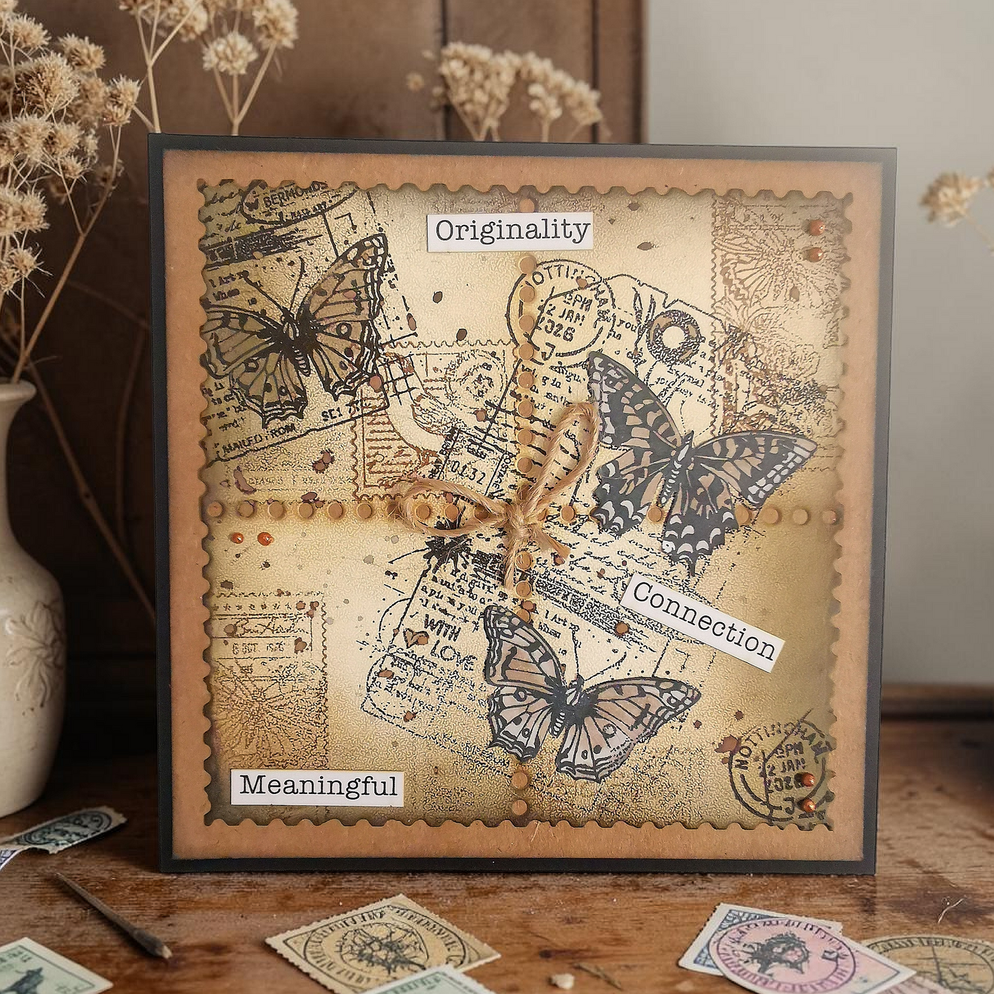 Autour De Mwa Dispatch Transit Stamp + Matching Die Bundle