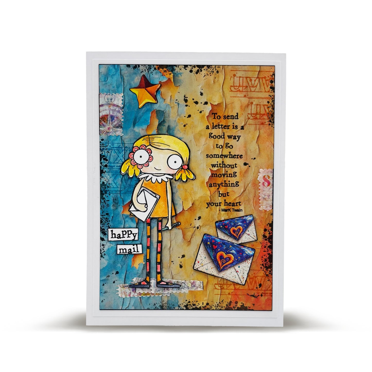 #819 - A7 Clear Stamp Set - Happy Mail