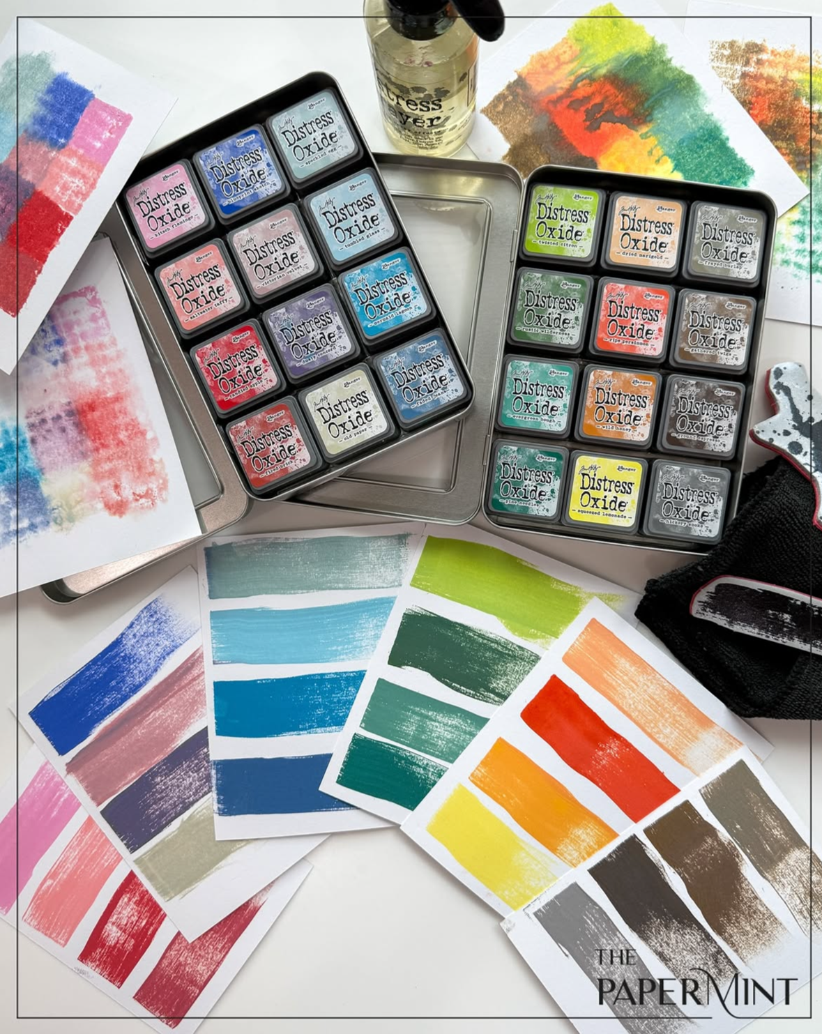 Ranger Tim Holtz Distress® Mini Oxide Ink Pads Kit #7 with Reinkers