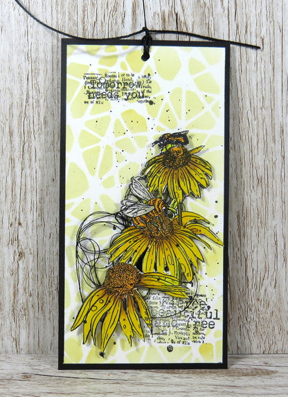 TP-745 - Visiting The Flowers - A5 Clear Stamp Set