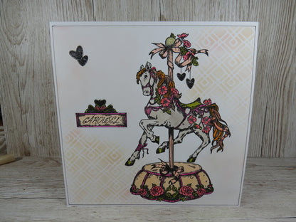 TP-827- A5 Clear Stamp Set - On Golden Poles