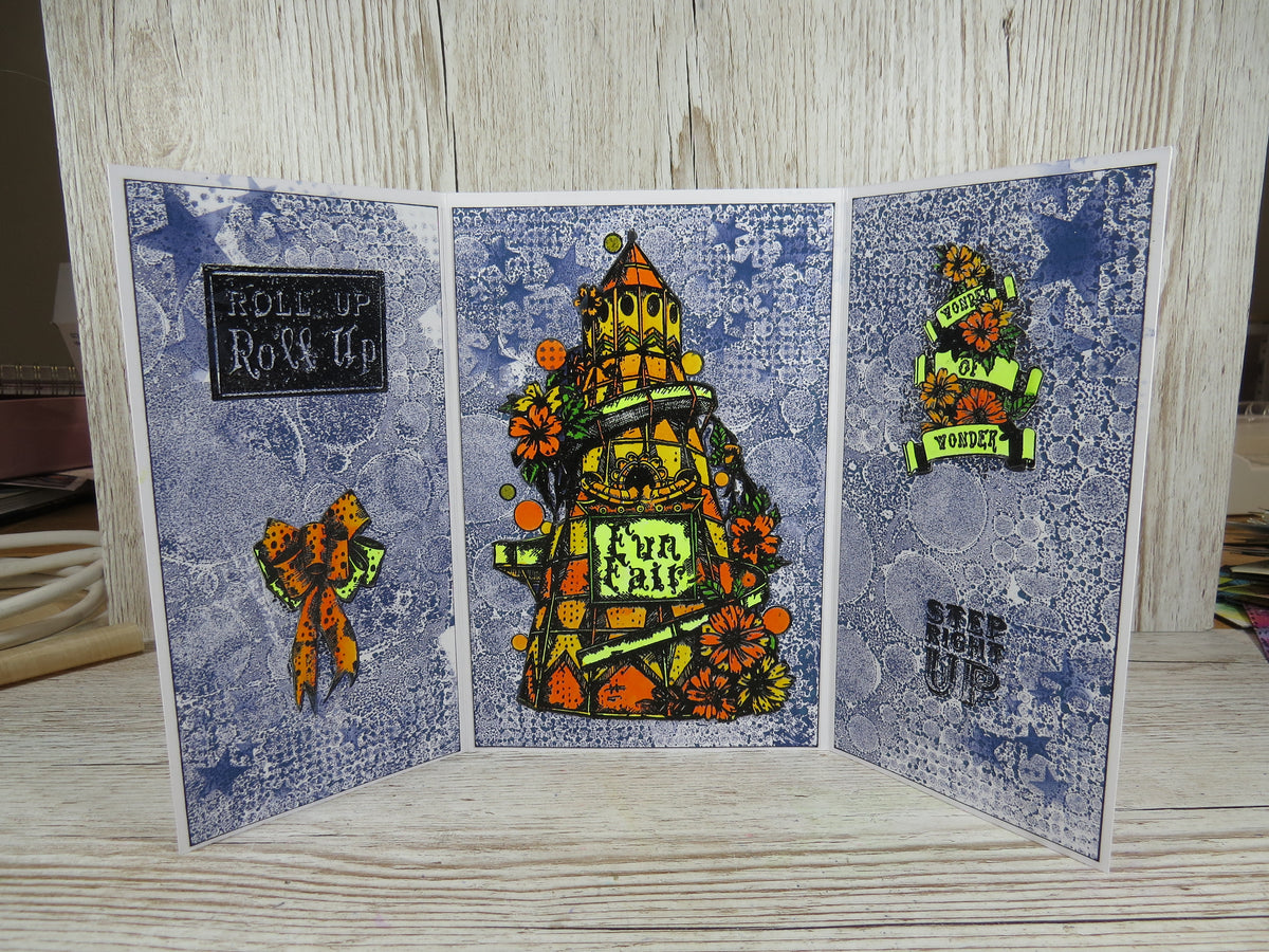 TP-828 - A5 Clear Stamp Set - Spiralling Delights