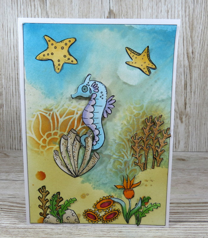 TP-859 - A6 Clear Stamp Set - Ocean Floor