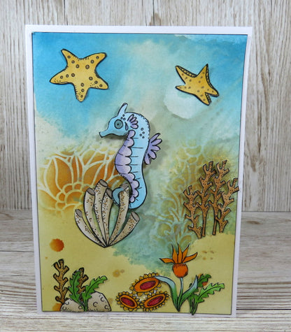 TP-859 - A6 Clear Stamp Set - Ocean Floor