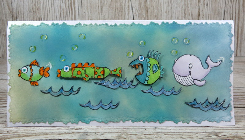 TP-858 - A7 Clear Stamp Set - Plenty of Fish