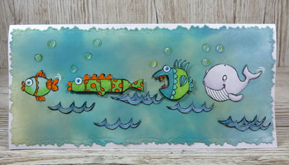 TP-858 - A7 Clear Stamp Set - Plenty of Fish
