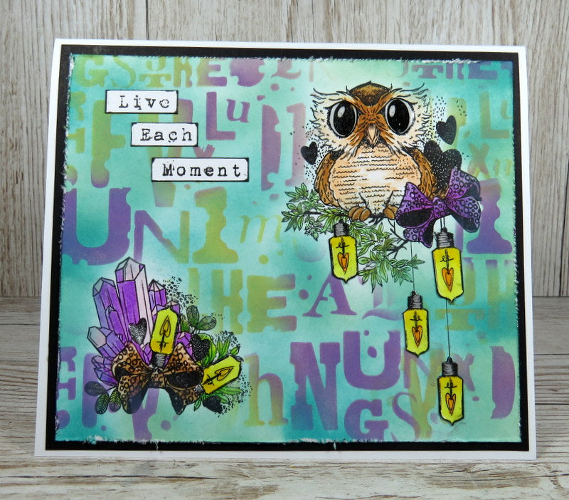 #137 - 6"x6" Stencil - Graphic ABCs
