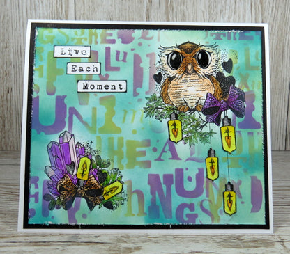 #137 - 6"x6" Stencil - Graphic ABCs