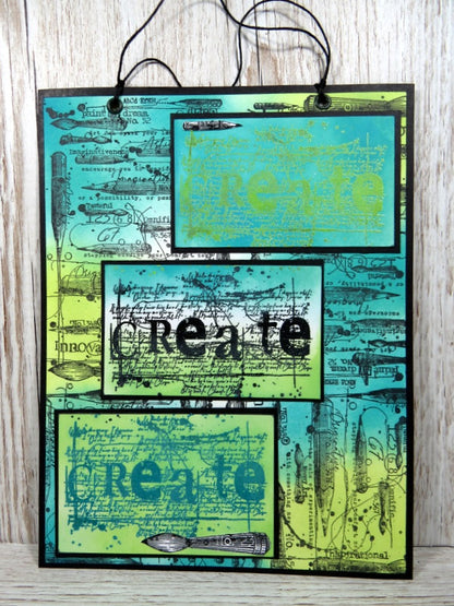 TP-919 - A6 Clear Stamp Set - Inking Gears