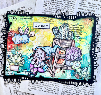 #1039 - A7 Stamp - Buzzie Bugs