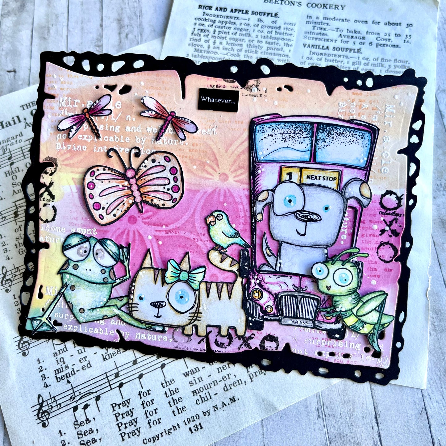 TP-966 - A7 Stamp Set - Purrfect Birthday