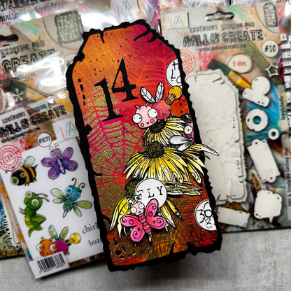 #1039 - A7 Stamp - Buzzie Bugs