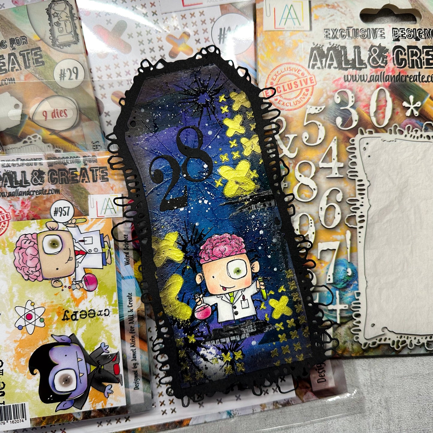 TP-957 - A7 Stamp Set - Weird Science