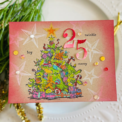 #TP-1322 - A6 Stamp Set - Candy Tinsel