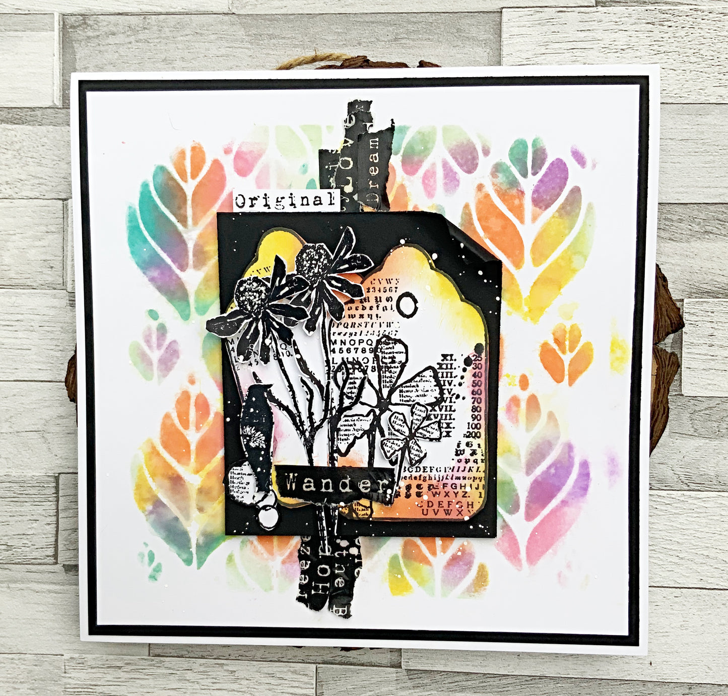 #178 - 6"x6" Stencil - Crisp Tulips