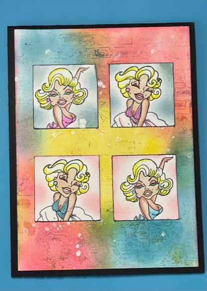 TP-475 - A7 Clear Stamp Set - Marilyn