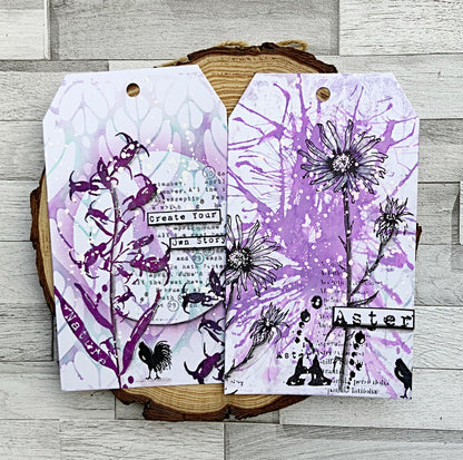 PC-155 - 6"x6" Stencil - Folium